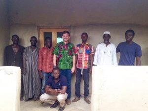 September 4th. My welcoming committee in Jerigu standing in front of my new home. :) 