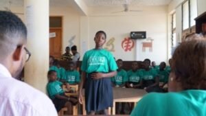 A 4-H Student Competes in the Creed Competition