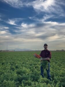Ryan Tomlin holding carrots image